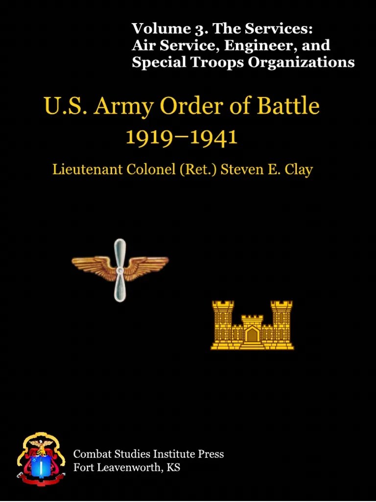 US Army Order of Battle 19191941 Vol3 Regiment Brigade