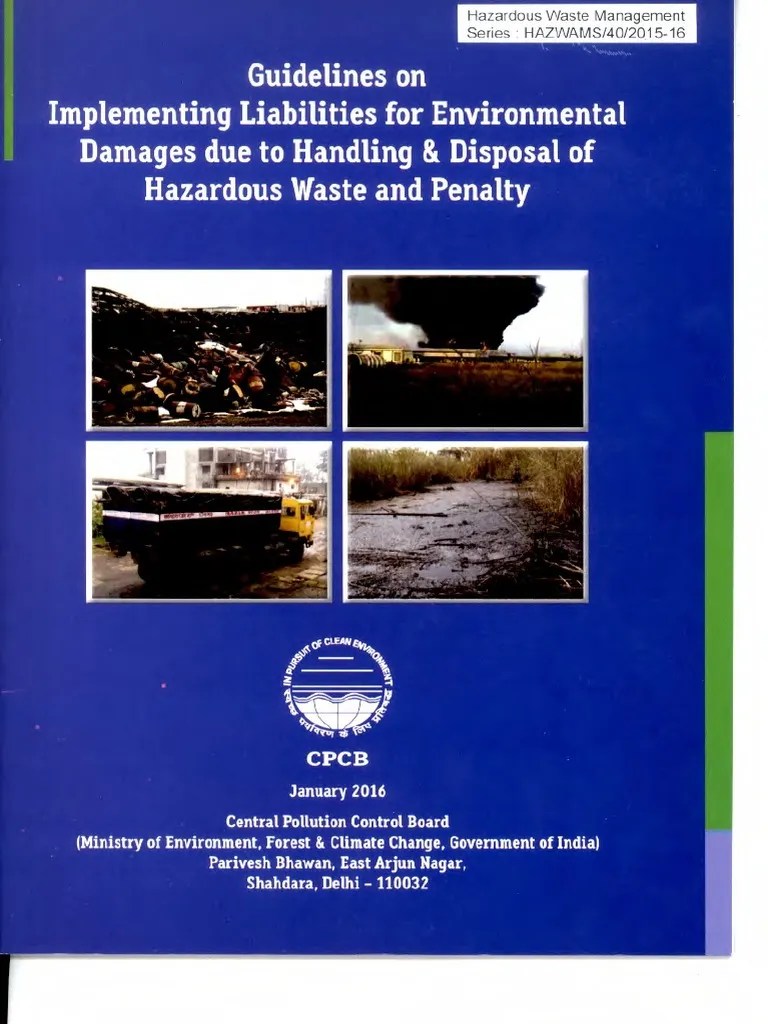 Guidelines On Implementing Liabilities For Environmental Damages Due To