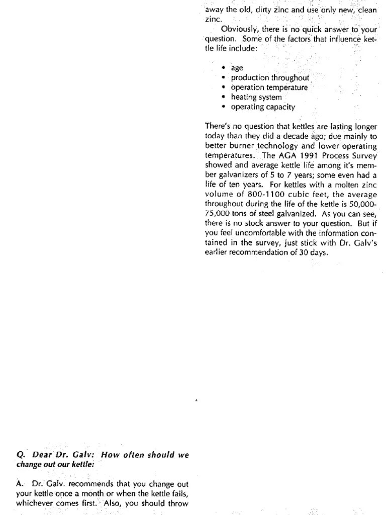 How Often To Change Out Your Kettle (Dr. Galv, 1994 Jul, Vol 13) PDF