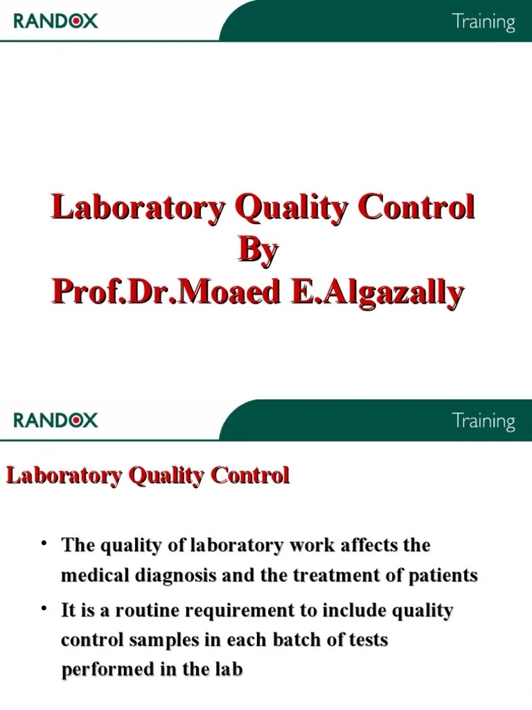 Laboratory Quality Control Ensuring Accurate and Reliable Test Results