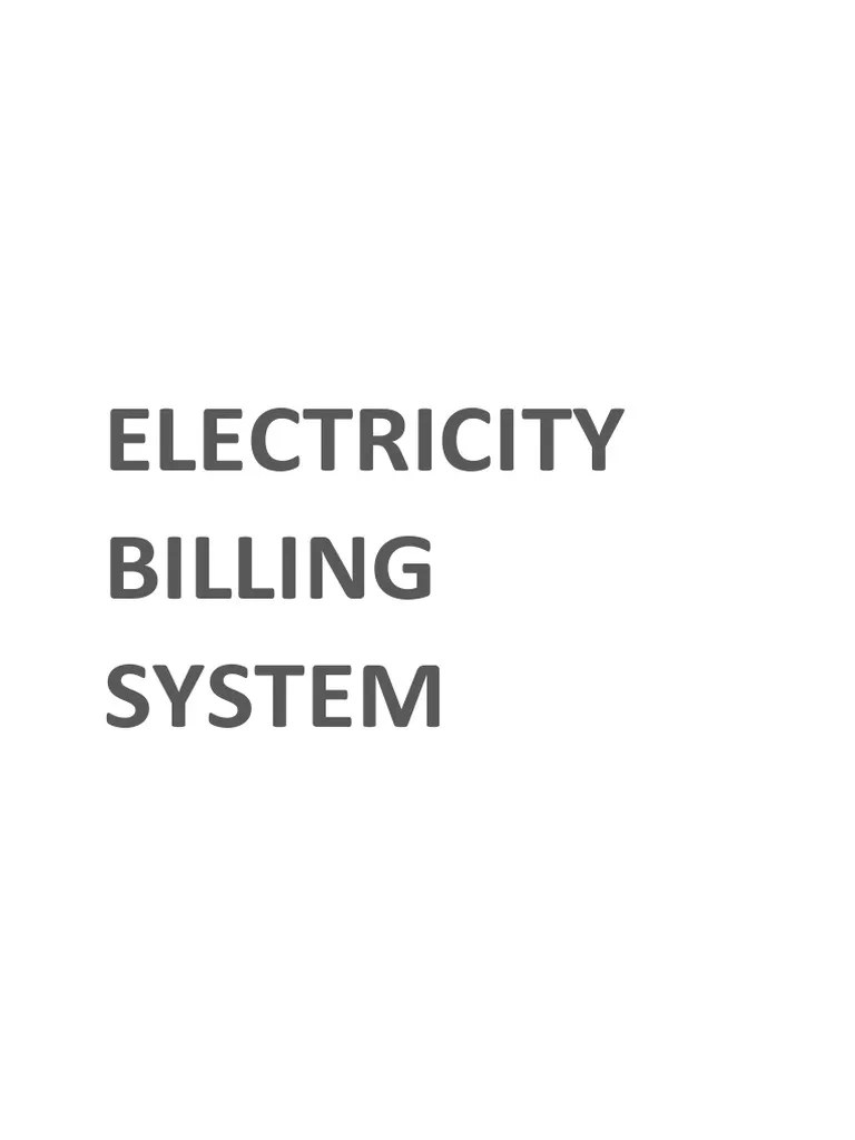 Electricity Billing System PDF Representational State Transfer