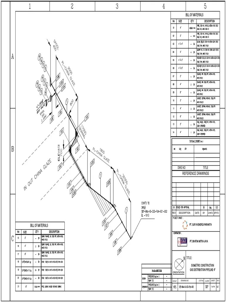 ISOMETRIC PIPING Line 4 Inch CHINA GLAZE 1 of 4 PDF
