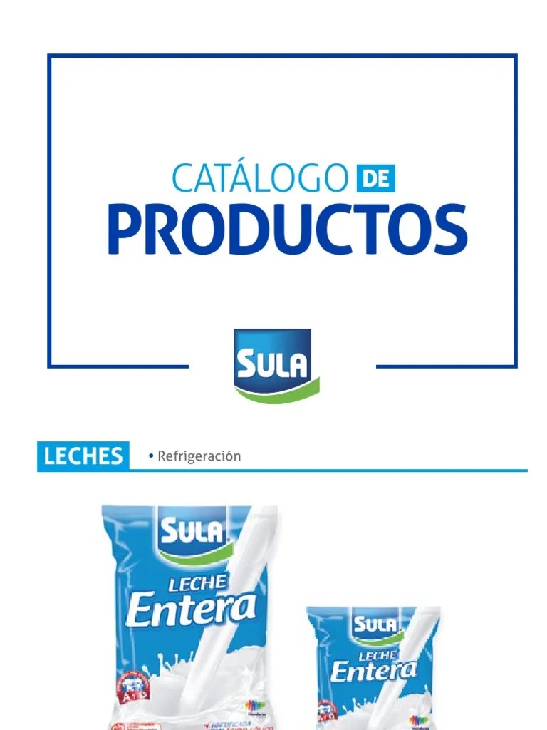 Catalogo de Productos Sula PDF Queso Alimentos