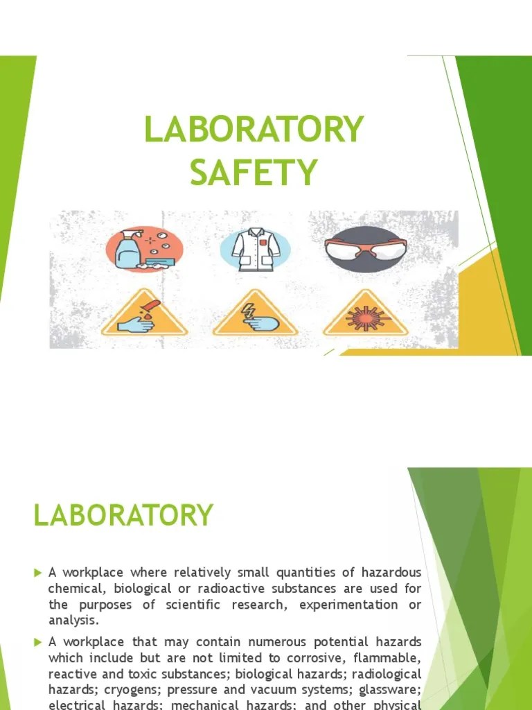 Day 1.2 Laboratory Safety Precautions and Use of PPE PDF