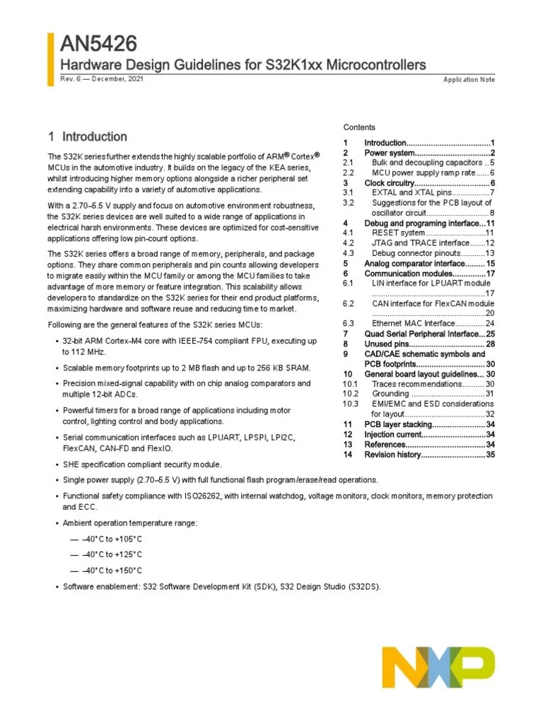 AN5426 PDF Electronic Oscillator Microcontroller