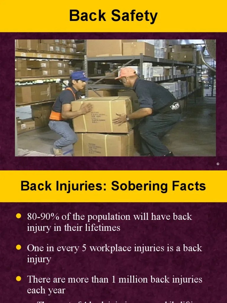 Back Safety I | PDF | Clinical Medicine | Nervous System