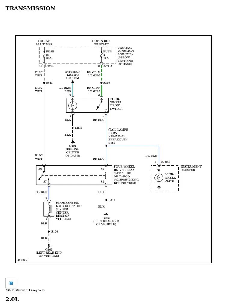 TRANSMISSION - Ford Escape 2003 - SYSTEM WIRING DIAGRAMS | PDF