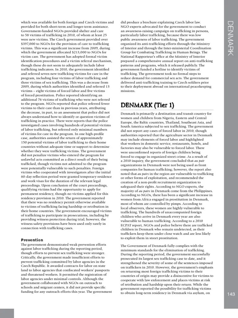 Human Trafficking Report Human Trafficking Sex Trafficking