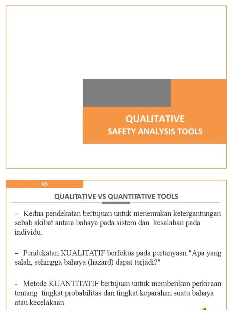 Qualitative Safety Analysis Tools PDF