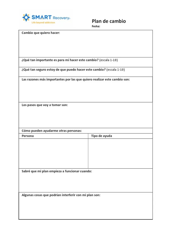 7 PlanDeCambio ChangePlanWorksheet PDF