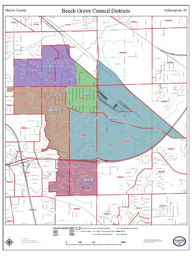 Beech Grove Council Districts Marion County Indianapolis, IN PDF