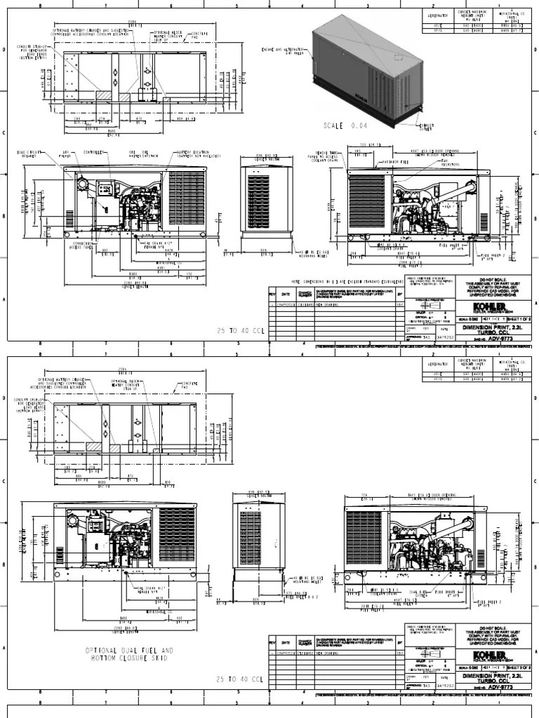 Generador Gas Modelo 25CCL KOHLER PDF | PDF | Manufactured Goods