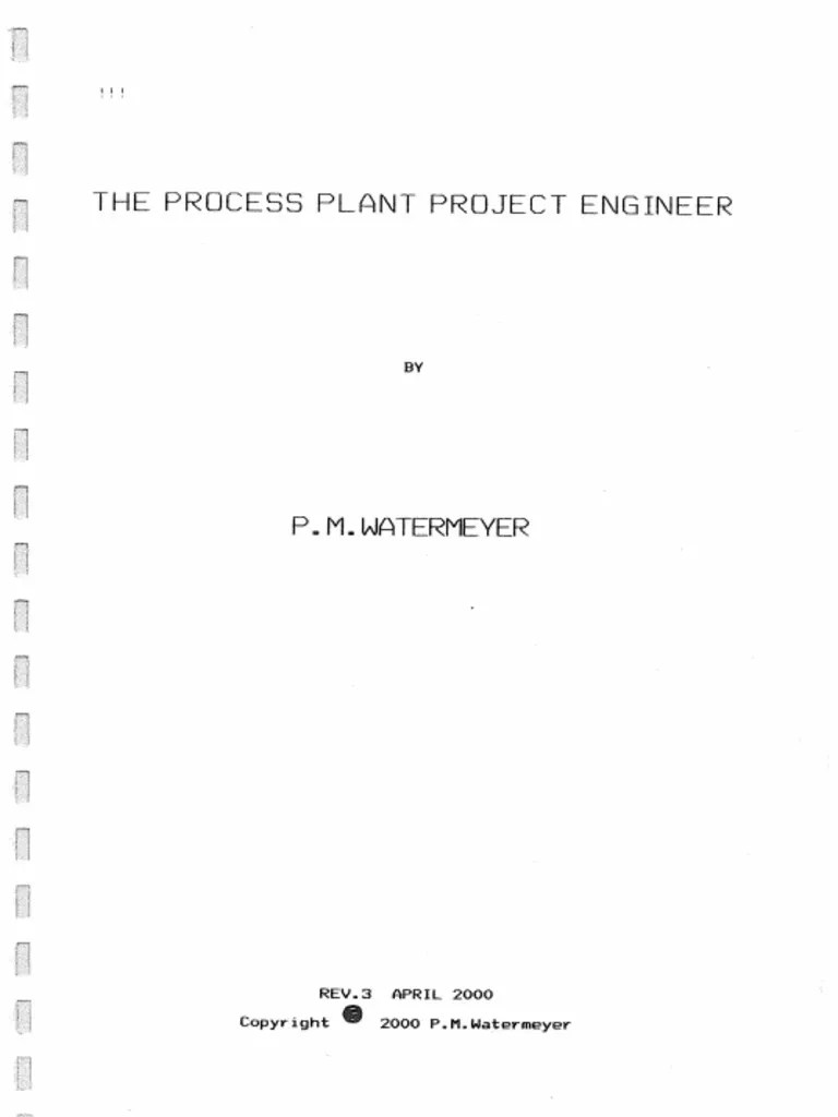 The Process Plant Engineer PDF