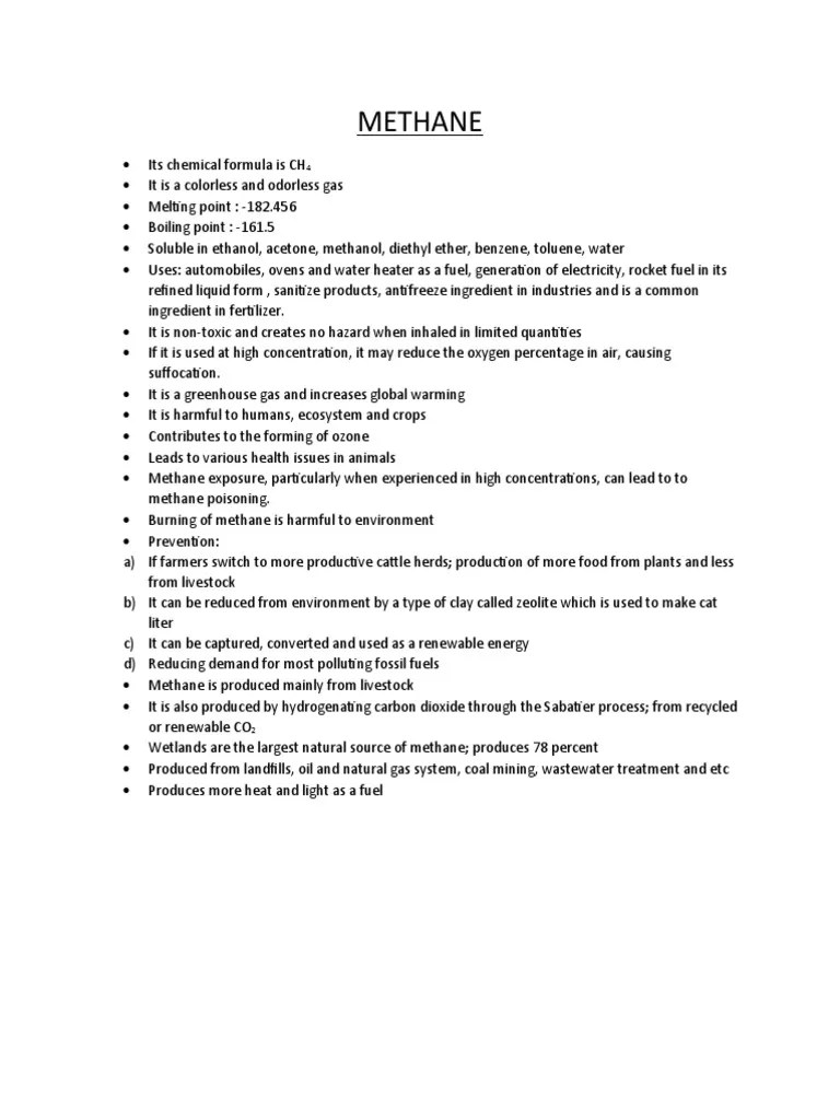 METHANE PDF