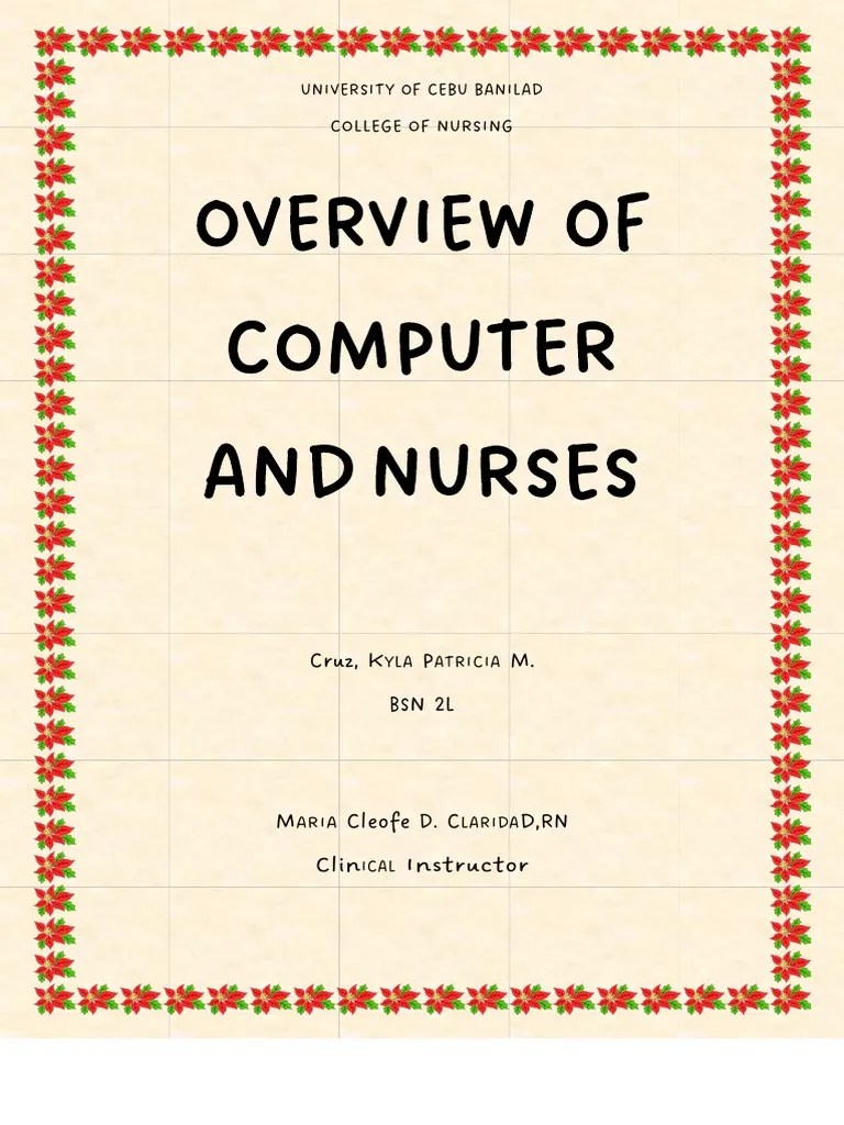 The Role of Computers and Information Technology in Nursing An