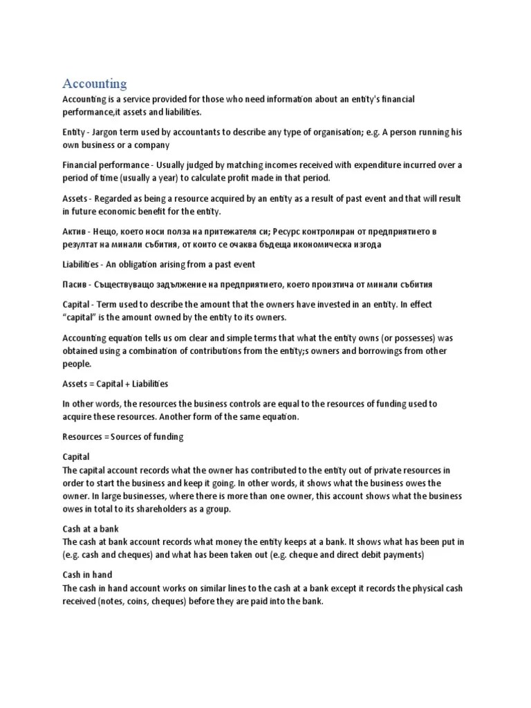 Accounting Notes PDF Debits And Credits Accounts Payable