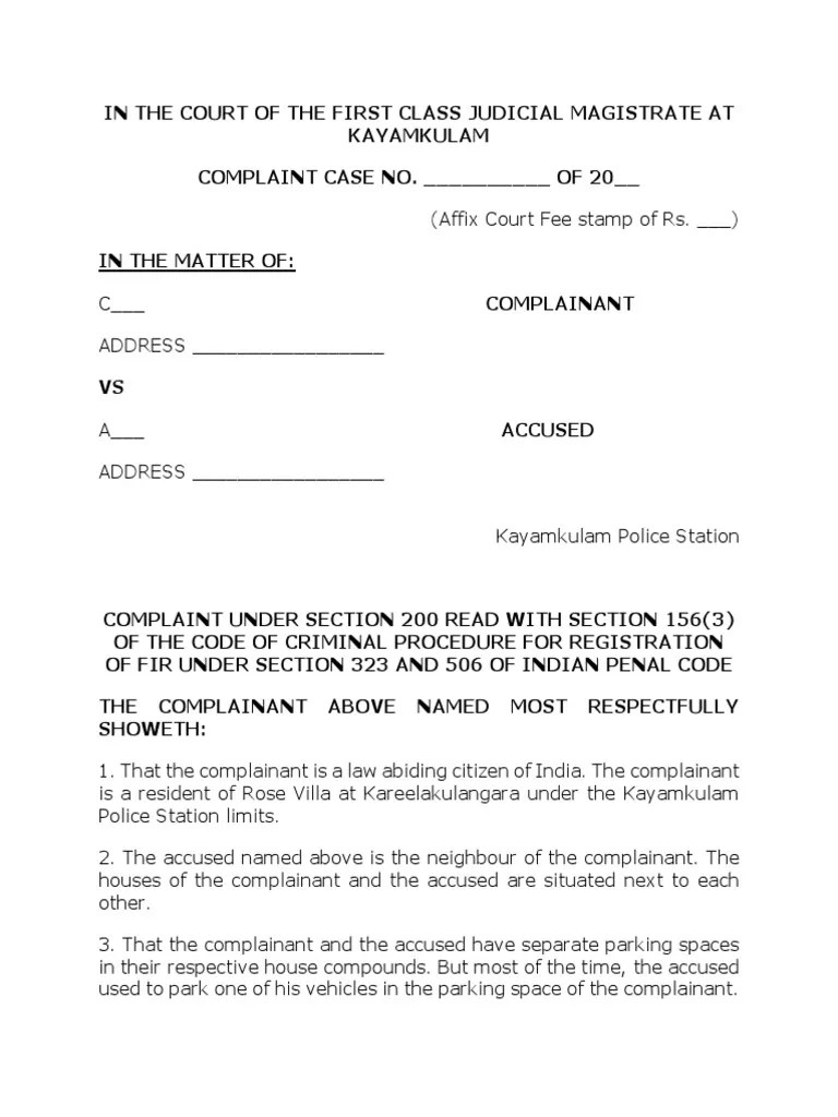 Pleadings Drafting Private Complaint PDF Political Law Criminal Law