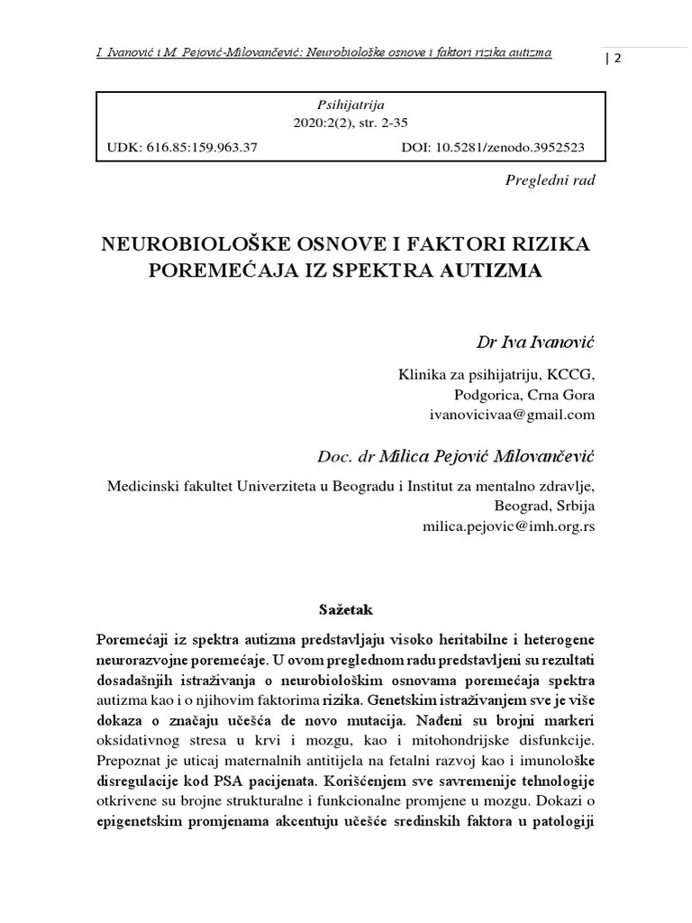 pdf32 Ivanovic Autizam PDF
