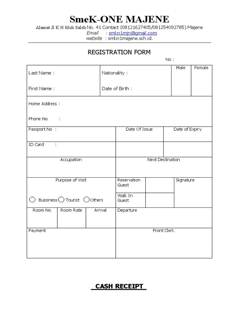Form Reception PDF Payments Service Industries