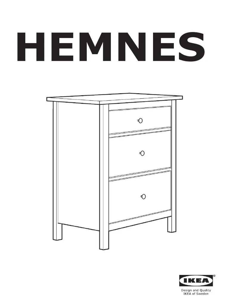 Manual Ikea HEMNES (Español 32 Páginas) PDF