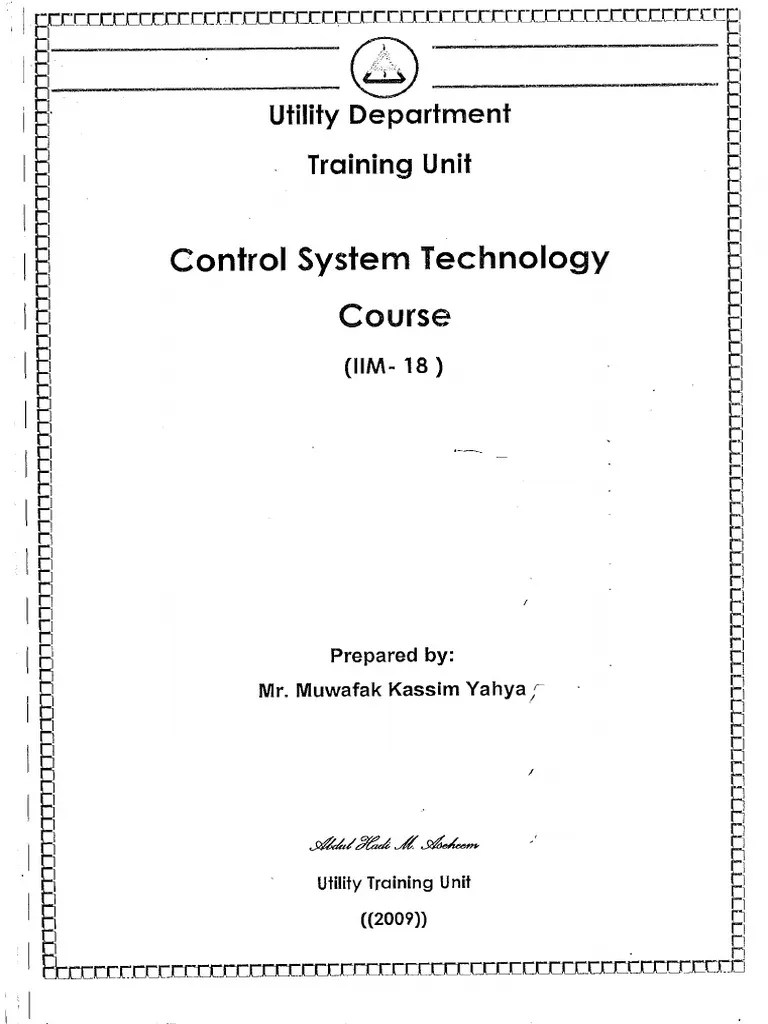 Control System Technology PDF Control Theory Control System
