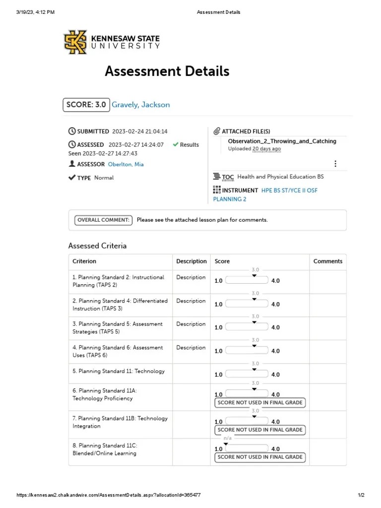 Caps Suprivsor Assessment PDF