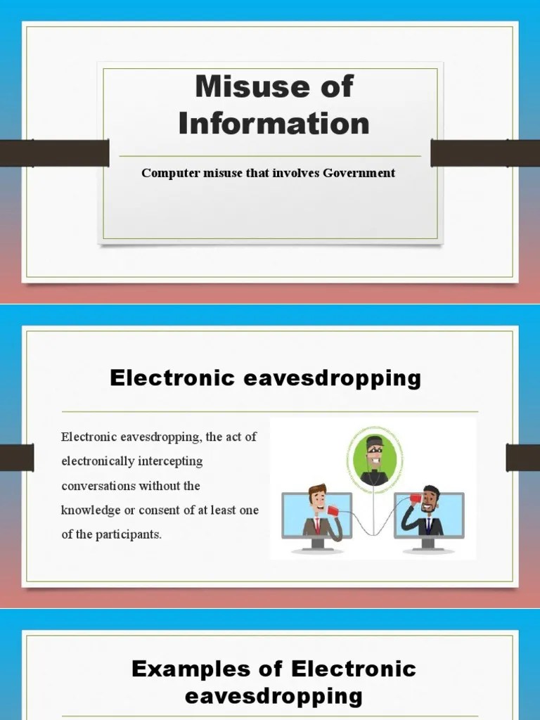 Lesson1B Misuse of Information On Government PDF