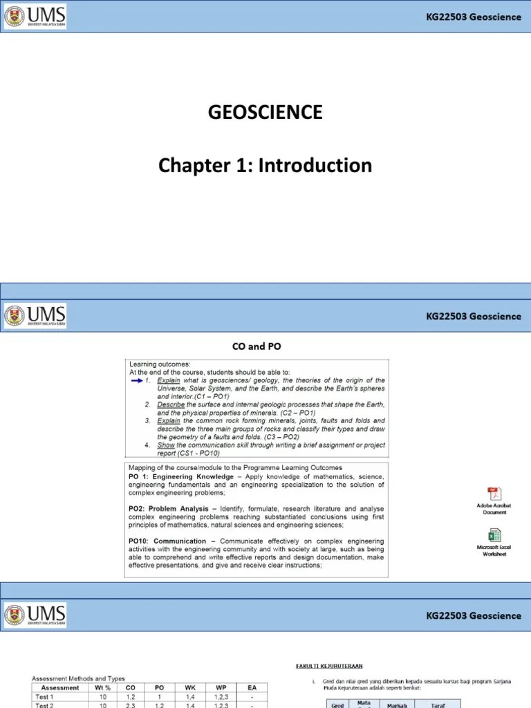 Chapter 1 Geoscience-Introduction of The Earth | PDF | Solar System