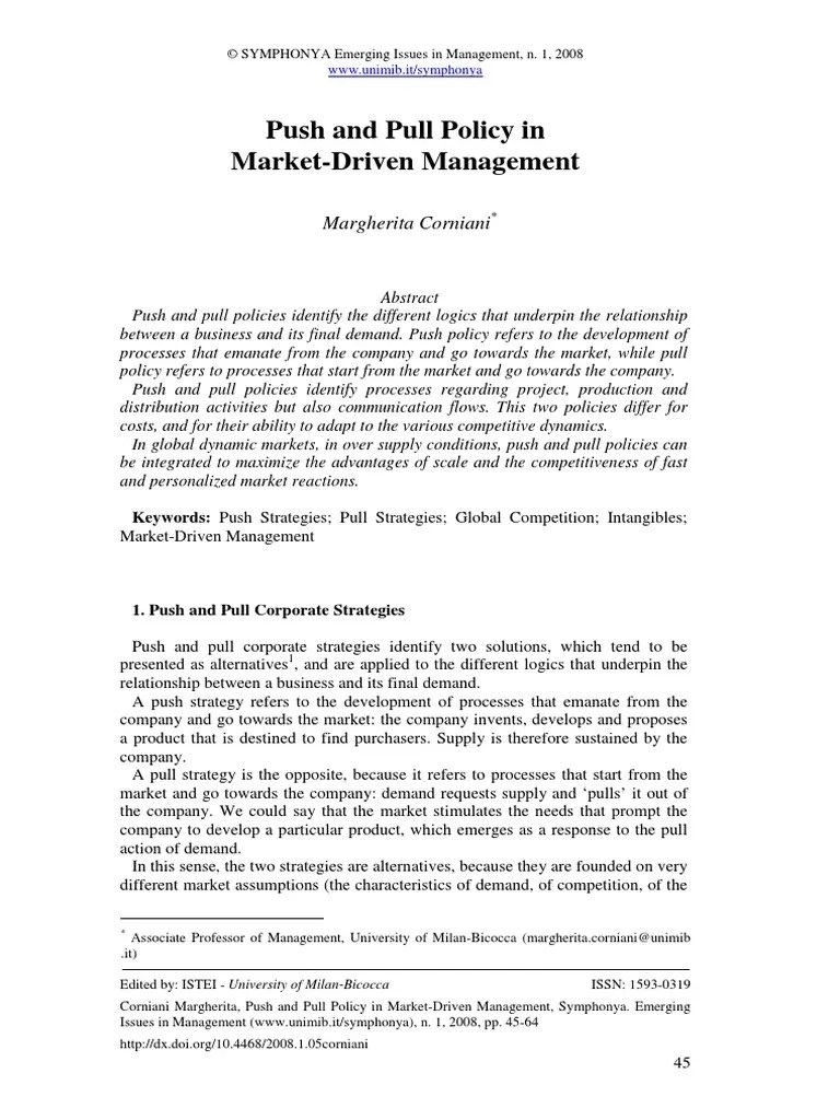 Marketing Policy PDF Supply Chain Market (Economics)