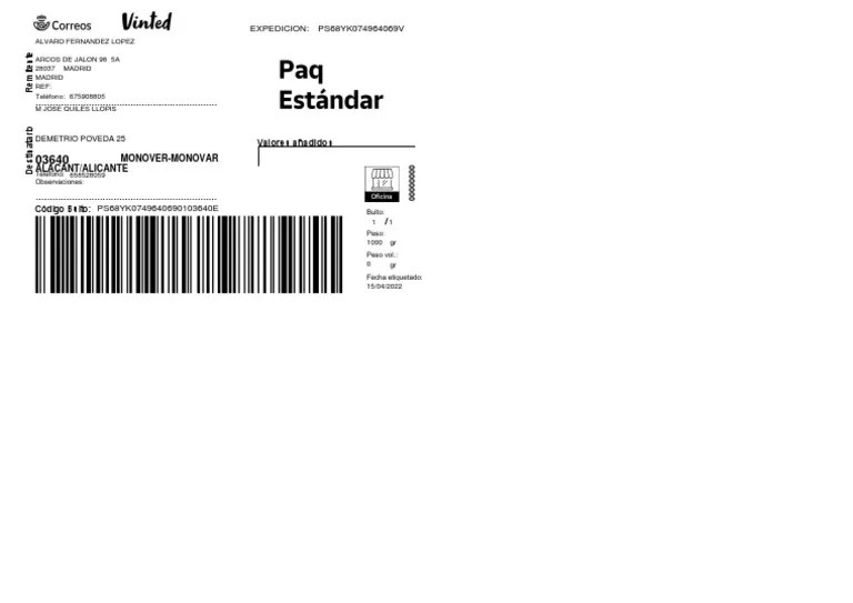 Vinted Label 3318263413 PDF