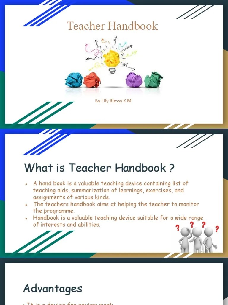 Teacher Handbook PDF