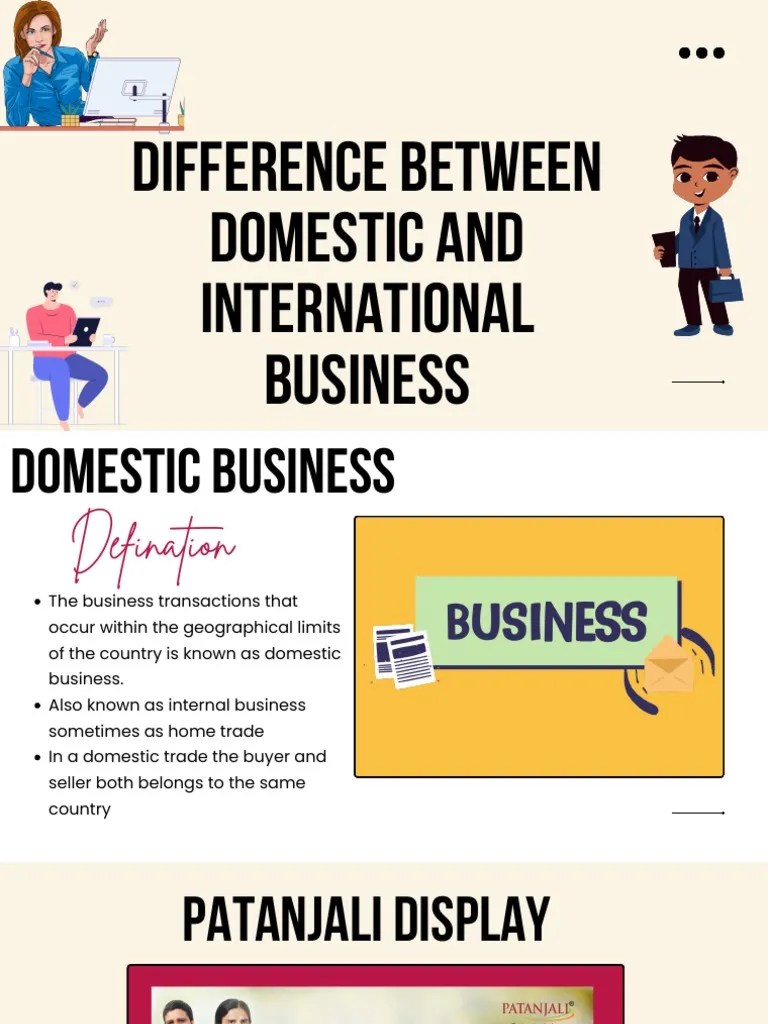 Difference Between Domestic and International Business PDF Sales