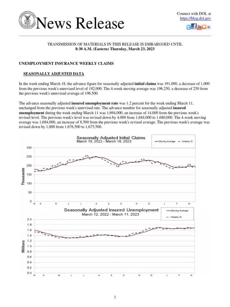 New Release PDF Unemployment Unemployment Benefits