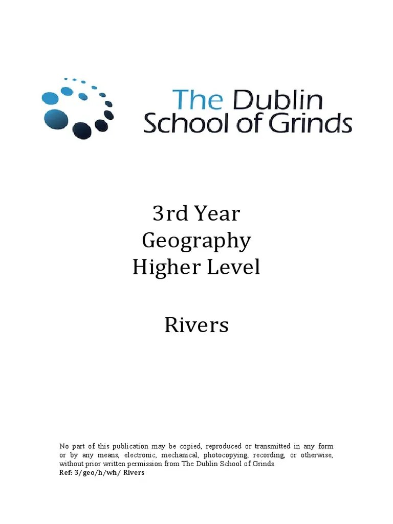 Interlocking Spurs Geography PDF River Erosion