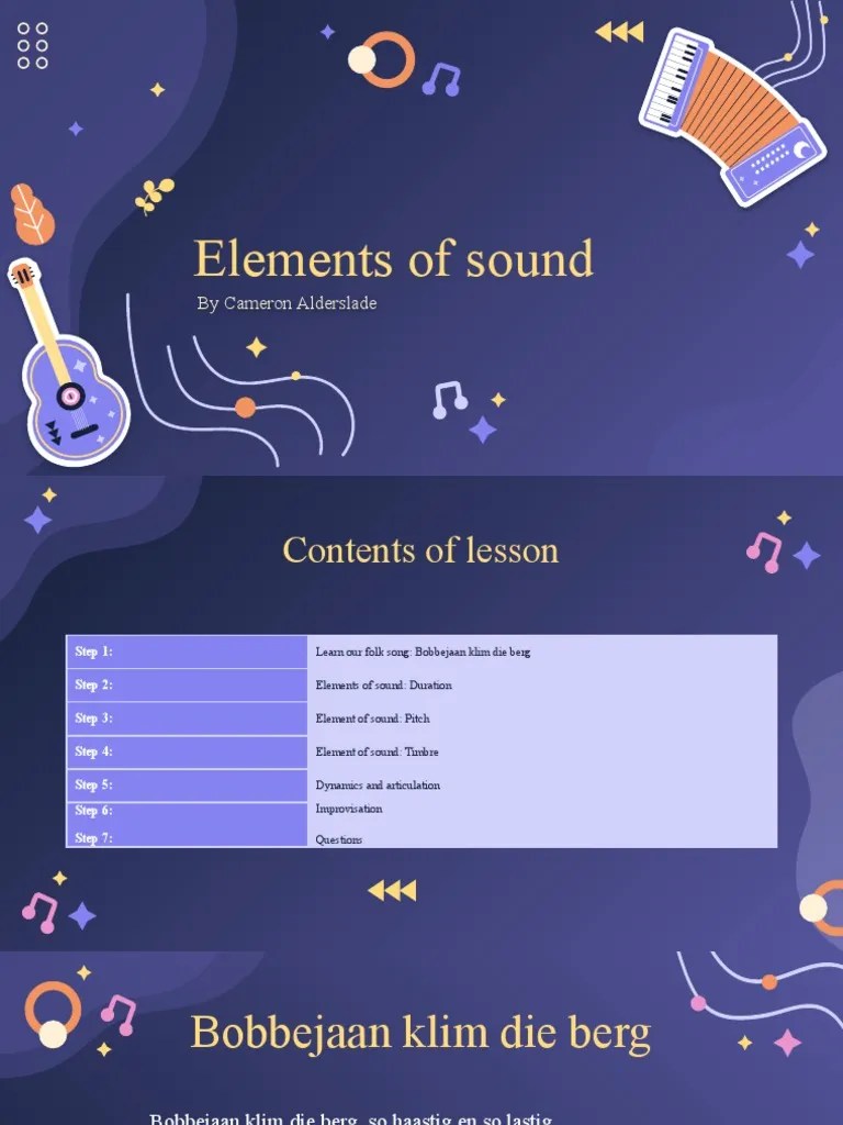 Elements of Sound PDF