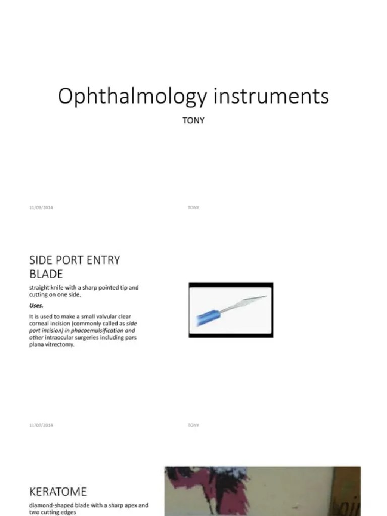Ophthalmology Instruments Ophthalmology PDF
