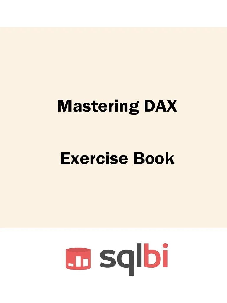 Mastering DAX Exercise Book PDF Data Microsoft Excel