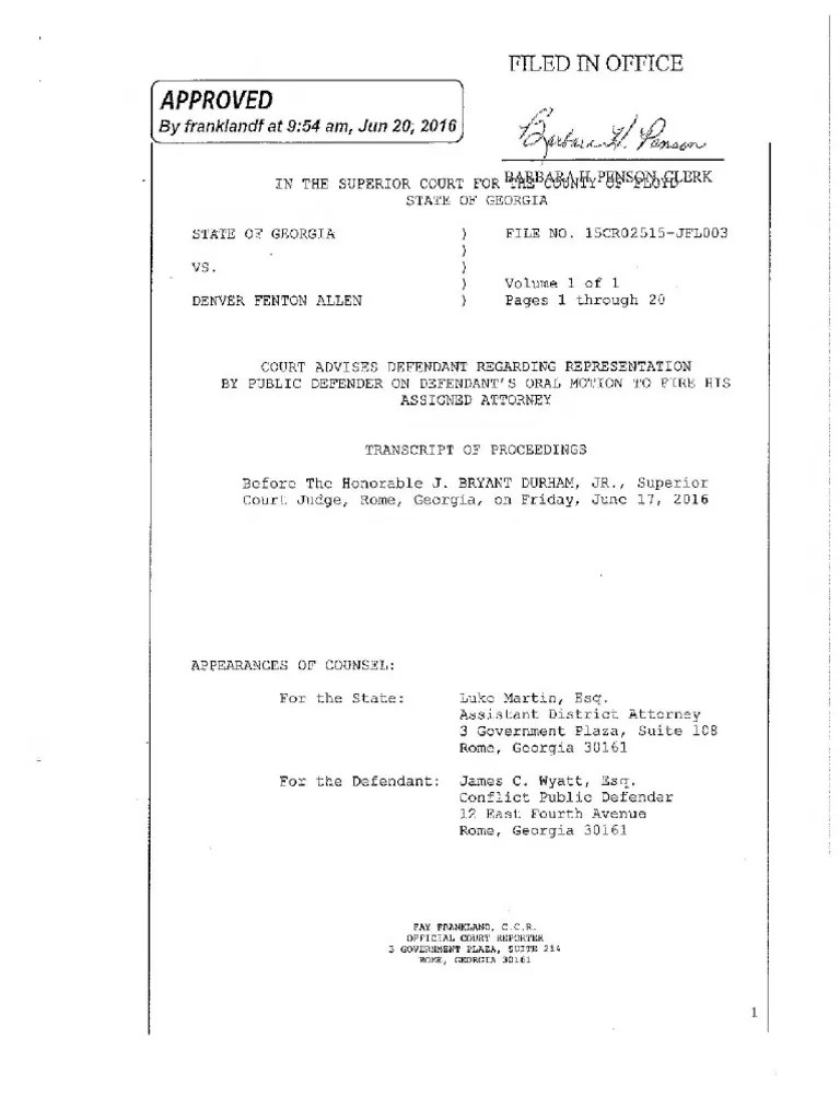 State V Denver Fenton Allen Download Free PDF Political Law