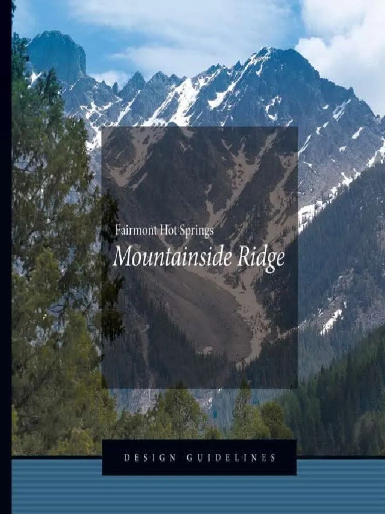 Mountain Design Guidelines PDF Roof Storm Drain