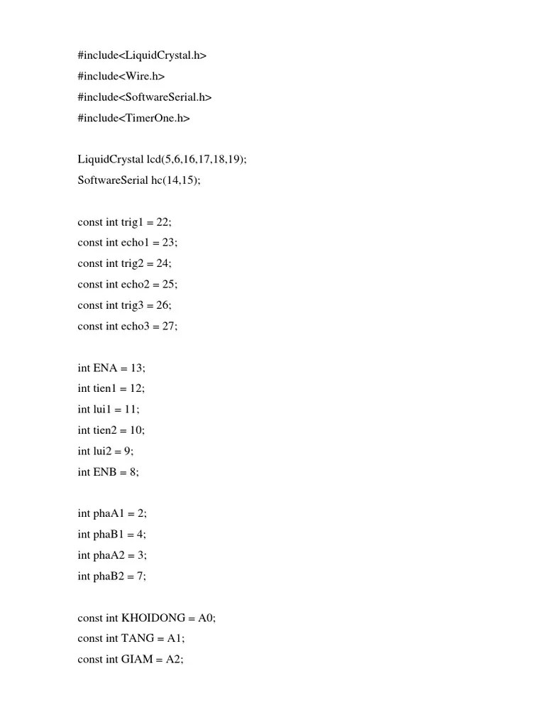 Code Robot Hut Bui Arduino PDF Computer Programming Computing