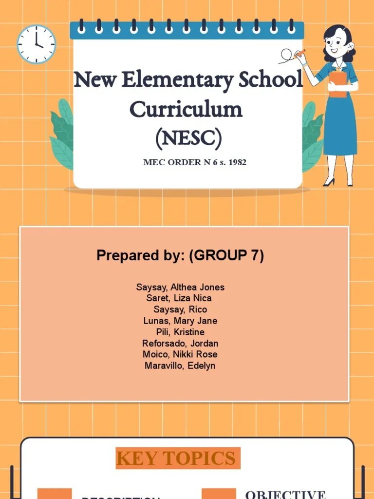 NESC Download Free PDF Curriculum Primary Education