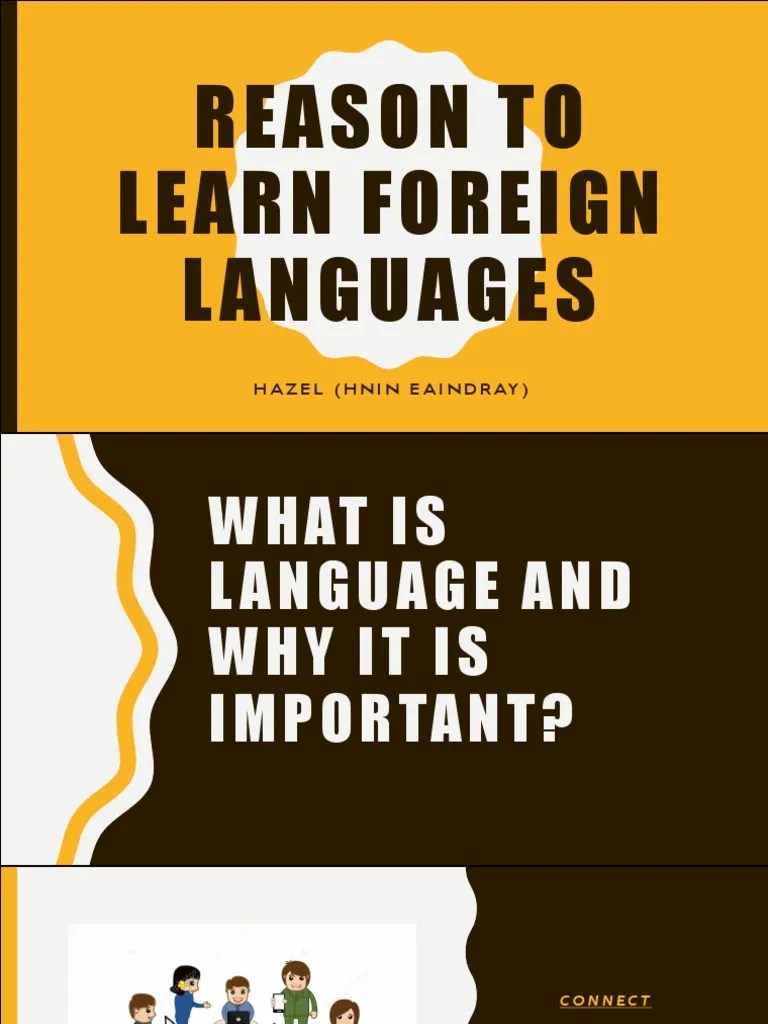 Reasons To Learn Foreign Languages PDF