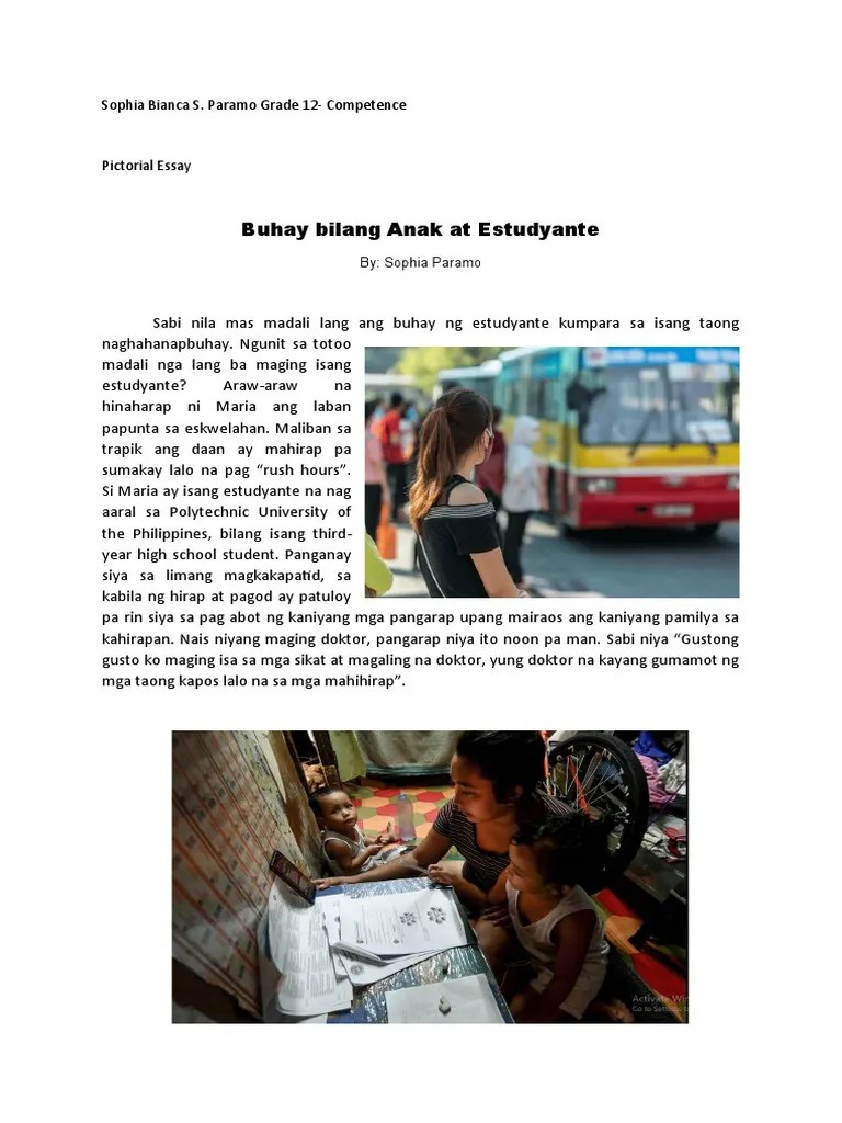 Pictorial Essay ( Filipino) PDF