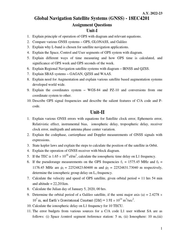Principles and Applications of Global Navigation Satellite Systems An