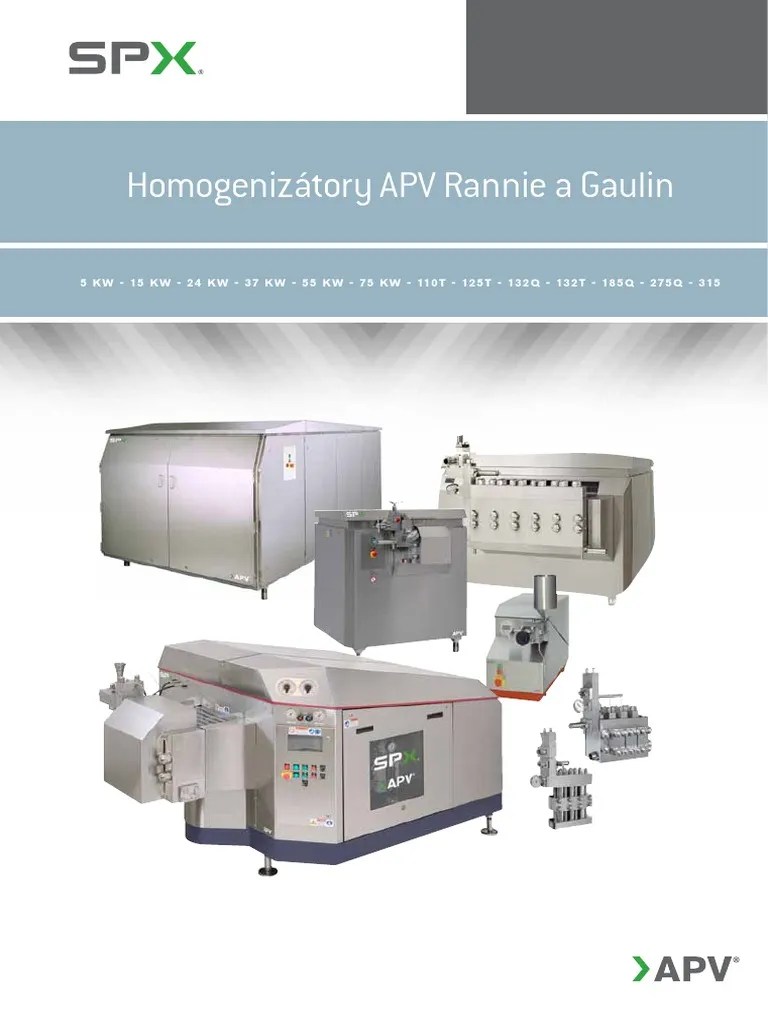 Apv Homogenizers General Brochure 3000 11 08 2013 CZ PDF