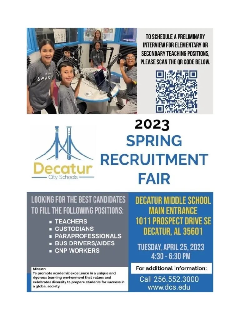 Decatur City Schools Job Fair PDF