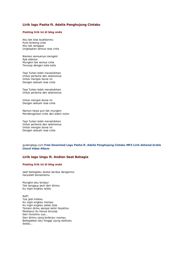 ▷ Lirik Lagu Pulau Samosir