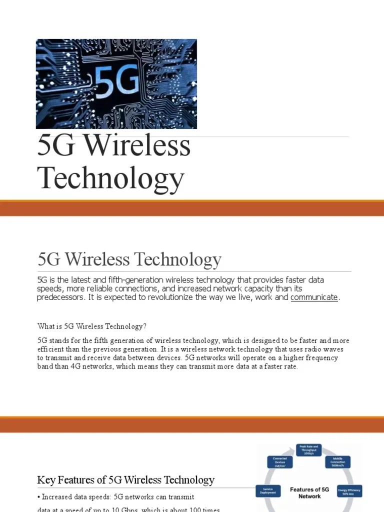 5G Wireless Technology PDF Of Things Computer Network