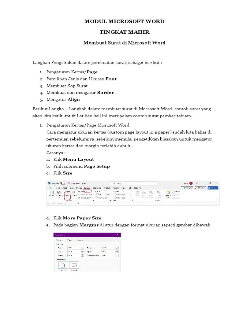 MODUL MICROSOFT WORD Ke5 PDF