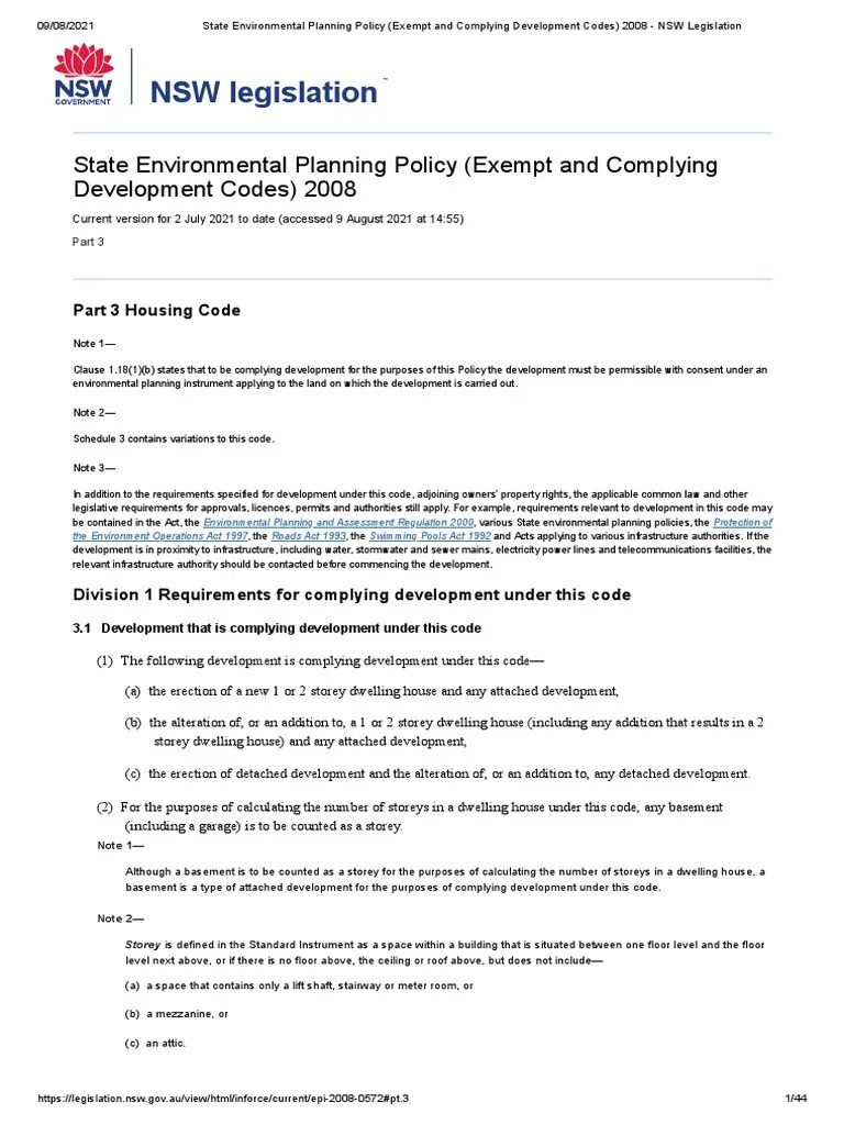 NSW Housing Code PDF Flood Window